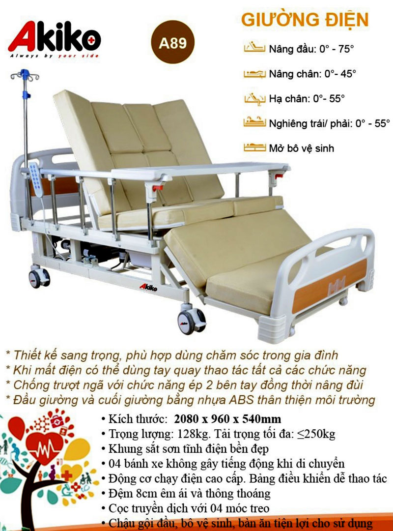 Giường điện y tế đa năng AKIKO A89