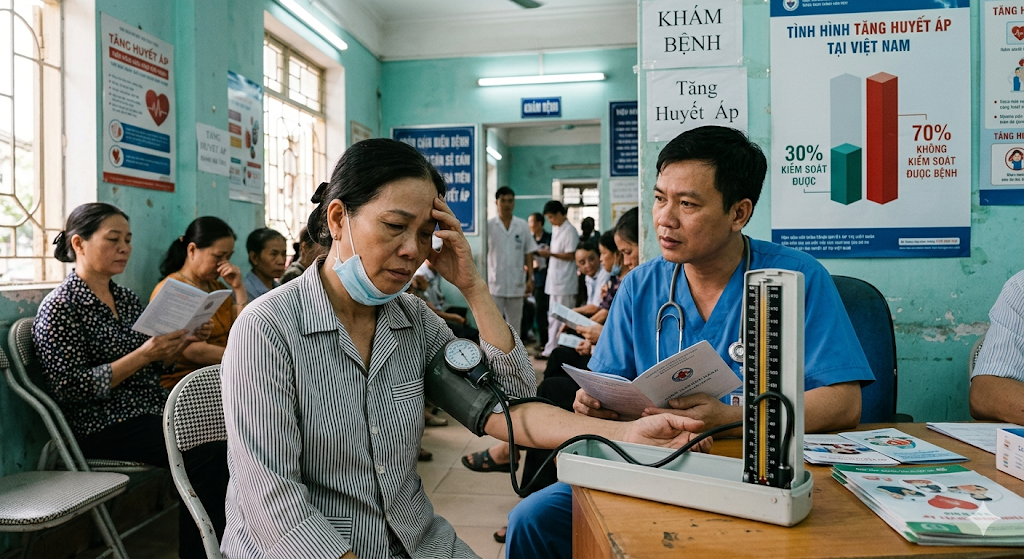 70% bệnh nhân tăng huyết áp tại Việt Nam không kiểm soát được bệnh